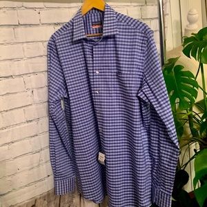 NWT VAN HEUSEN men's dress shirt cotton blend size 16 1/2  36/37